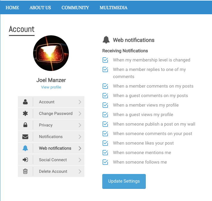 real-time notifications