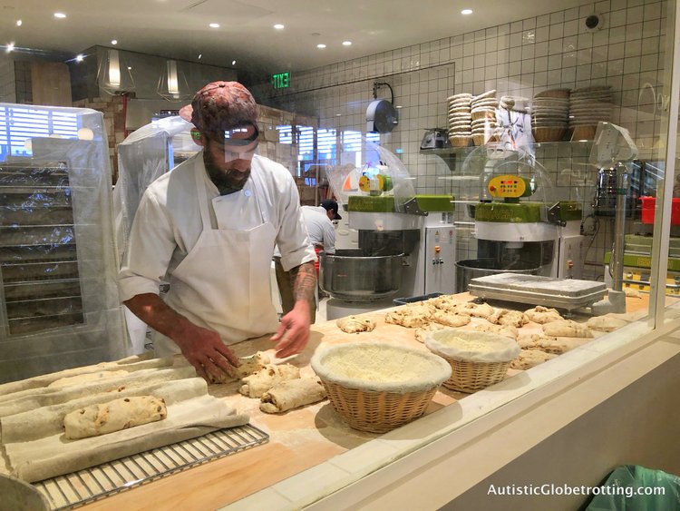 Exploring Eataly in Los Angeles with Autism watch pasta made