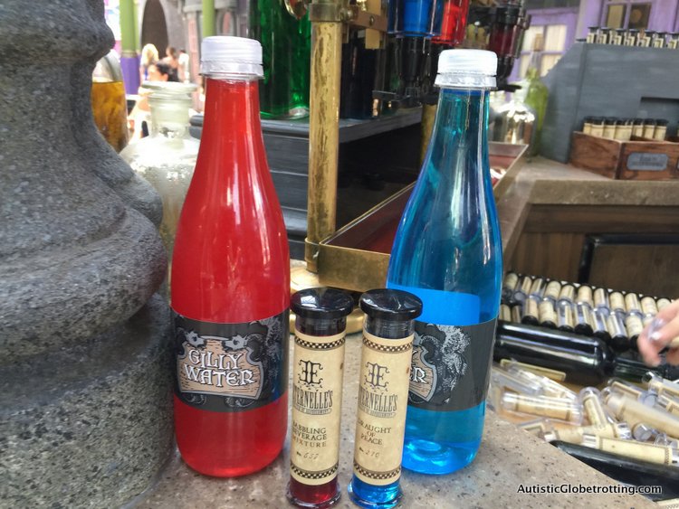 Universal Studios Must Try Harry Potter Foods and Drinks blue and red drink