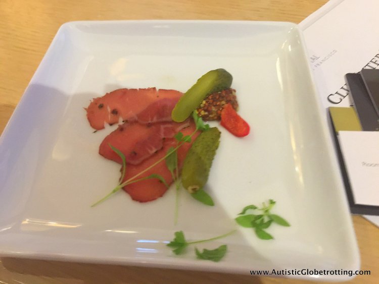 Finding Nirvana at The Mark Hopkins Hotel Lounge food