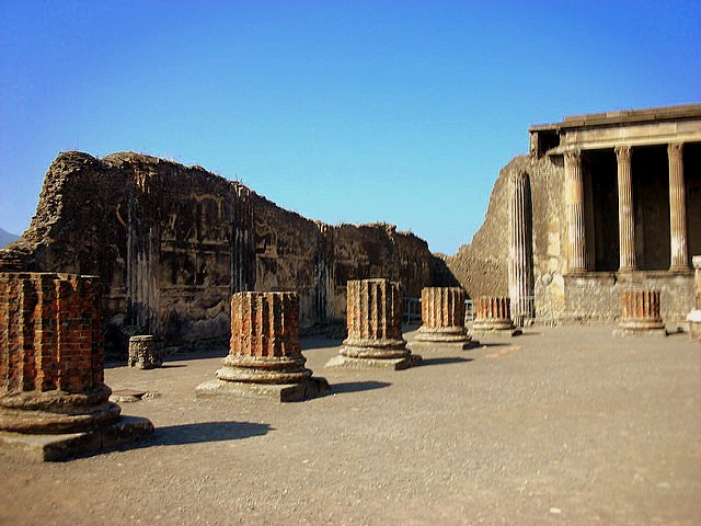 Visiting Pompeii with Autism pillar
