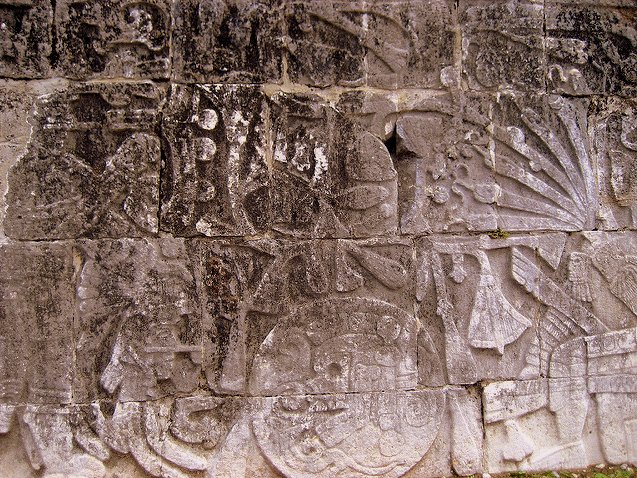 Exploring Mexico's Chichen Itza with Kids carving