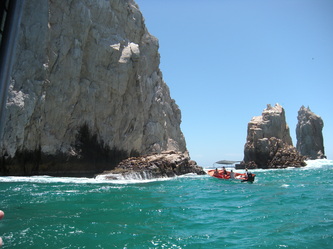 Visiting Cabo San Lucas' El Arco With Autistic Kids red boat
