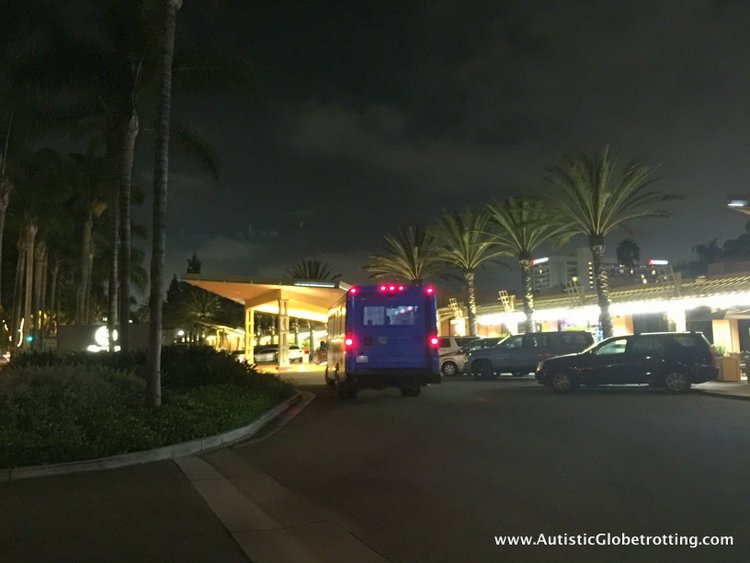 The Autism Friendly Sheraton Park at Anaheim Resort bus