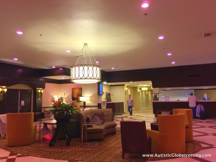 The Autism Friendly Sheraton Park at Anaheim Resort lobby