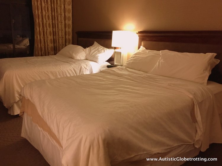 The Autism Friendly Sheraton Park at Anaheim Resort beds