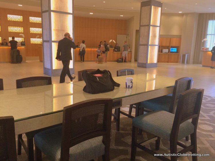Family Stay at the Hilton Bonnet Creek Orlando table