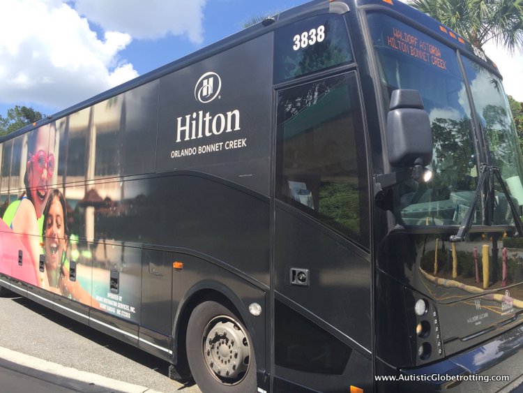 Family Stay at the Hilton Bonnet Creek Orlando bus